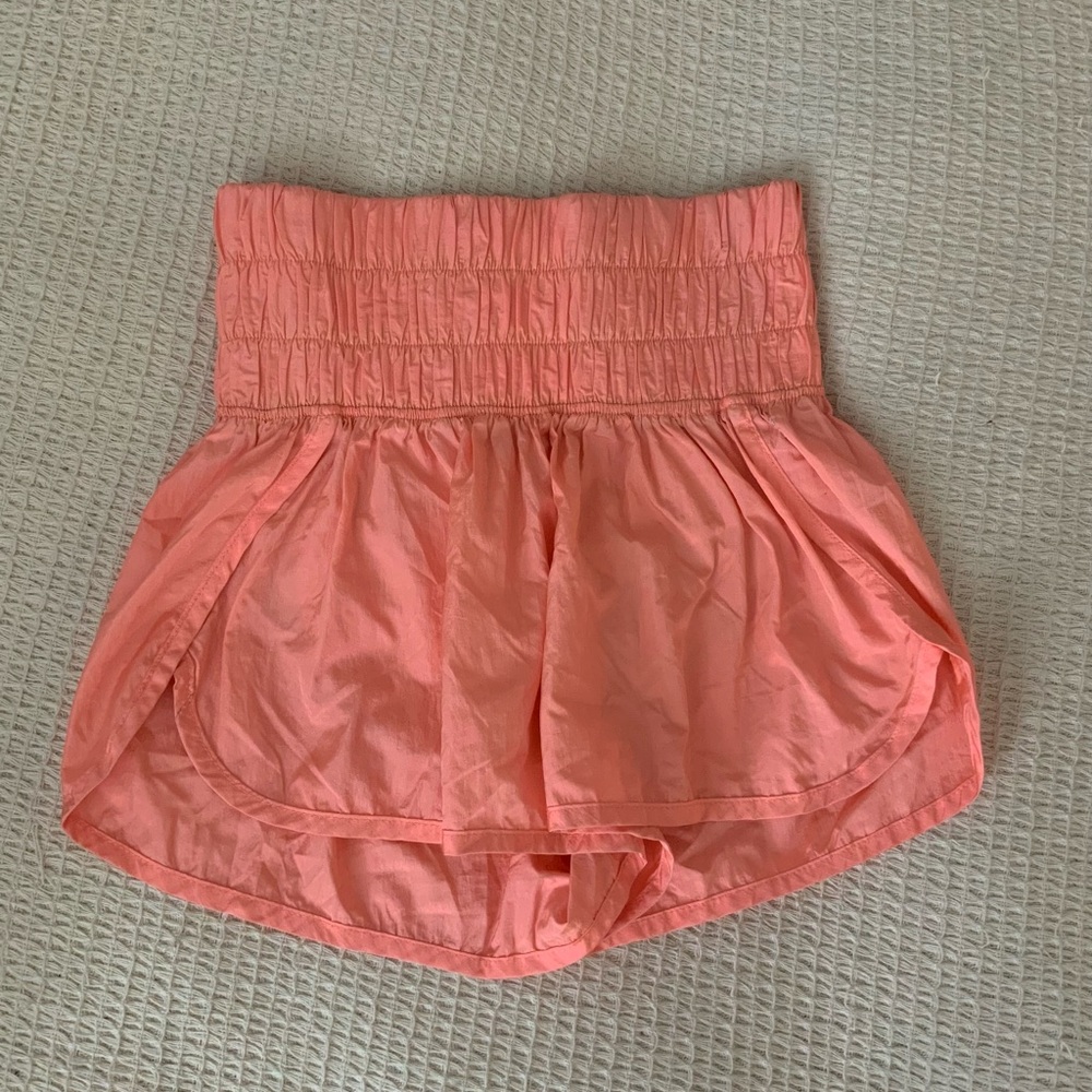 Free People Movement Papaya Punch The Way Athletic Swish Shorts Size S Running